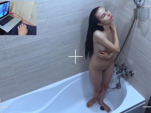 Сводная сестра застряла в машинке секс