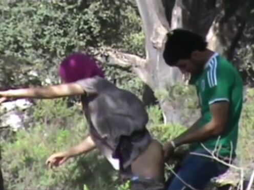 Секс с молодой кореянкой и негром